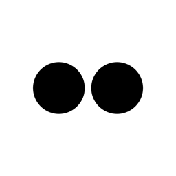 flickr,black icon