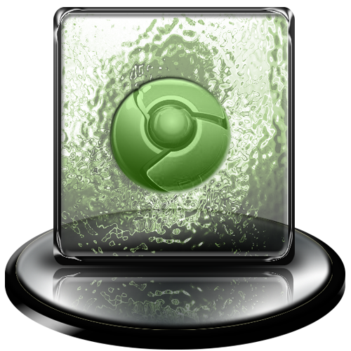 classic,green,chrome icon