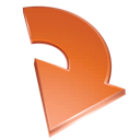 arrow, red icon