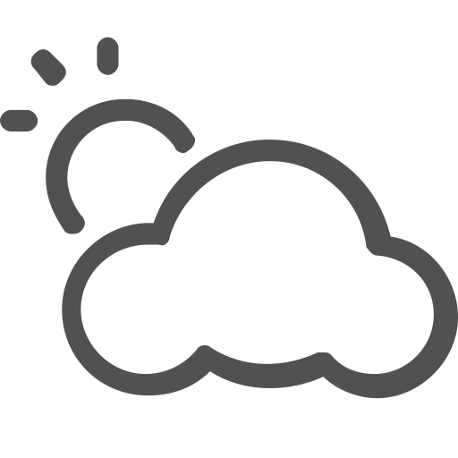 Cloudy svg vector icon