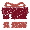 box, christmas, , gift, present, scribble, surprise svg vector icon