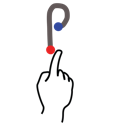 gestureworks, letter, p, stroke, uppercase icon