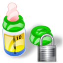 feeding,bottle,lock,locked,security icon