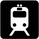 rail, train, transportation svg vector icon