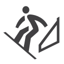 giant, olympic, parallel, slalom, snowboard svg vector icon