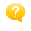 balloon, question, yellow icon