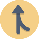 arrow, merge, on ramp svg vector icon