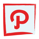 media, pinterest, social svg vector icon