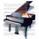 music, piano icon
