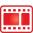basic, red, video icon