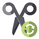 scissors,refresh icon
