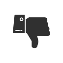 disapproved, facebook, fb, unlike svg vector icon