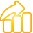 bar, basic, chart, up, yellow icon
