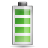 battery, discharging, full icon