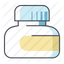 bottle, box, design, geometry, graphic, ink, pencil icon