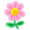 pink,flower,plant icon