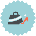 accessories, bag, fashion, female, shoe svg vector icon