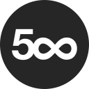 five, hundred svg vector icon
