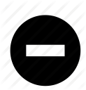 cancel, circle, close, delete, minus, remove, zoom icon