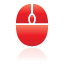 mouse, red icon