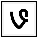 logo, media, social, vine svg vector icon