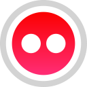 flickr, logo, media, social svg vector icon