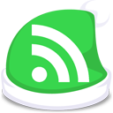 xmas,feed,green,rss,subscribe icon