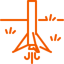 falcon, land, landing, rocket svg vector icon