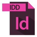 adobe, extention, file format, idd extention svg vector icon