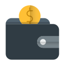 payment, purse, shopping, wallet svg vector icon