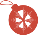 ball, christmas, yelp svg vector icon
