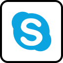 media, skype, social svg vector icon