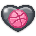 dribble, media, social icon