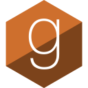gloss, goodread, hexagon, media, social svg vector icon