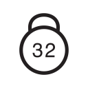 exercise, fitness, weight svg vector icon