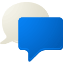 b, chat icon