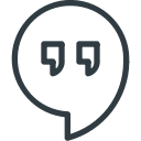 hangout, logo, media, social svg vector icon