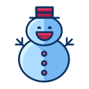 christmas, man, snow, snowman, winter svg vector icon