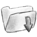 download,descending,fall,decrease,down,descend icon