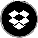 dropbox, logo, media, social svg vector icon