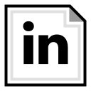 brand, linkedin, online svg vector icon