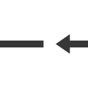 arrow, minus svg vector icon