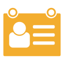 access card, id card, namecard, profile svg vector icon