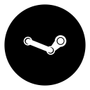 game, powered, social, steam svg vector icon