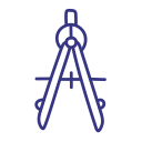 architecture, compass, drawing, engineering svg vector icon