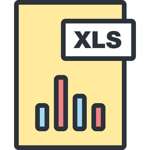 Xls svg vector icon