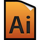 adobe, file, illustrator icon