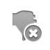 hand,thumbsdown,close icon