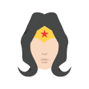 female superhero, justice league, superhero, wonder woman svg vector icon