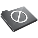 folder, grey, restricted icon
